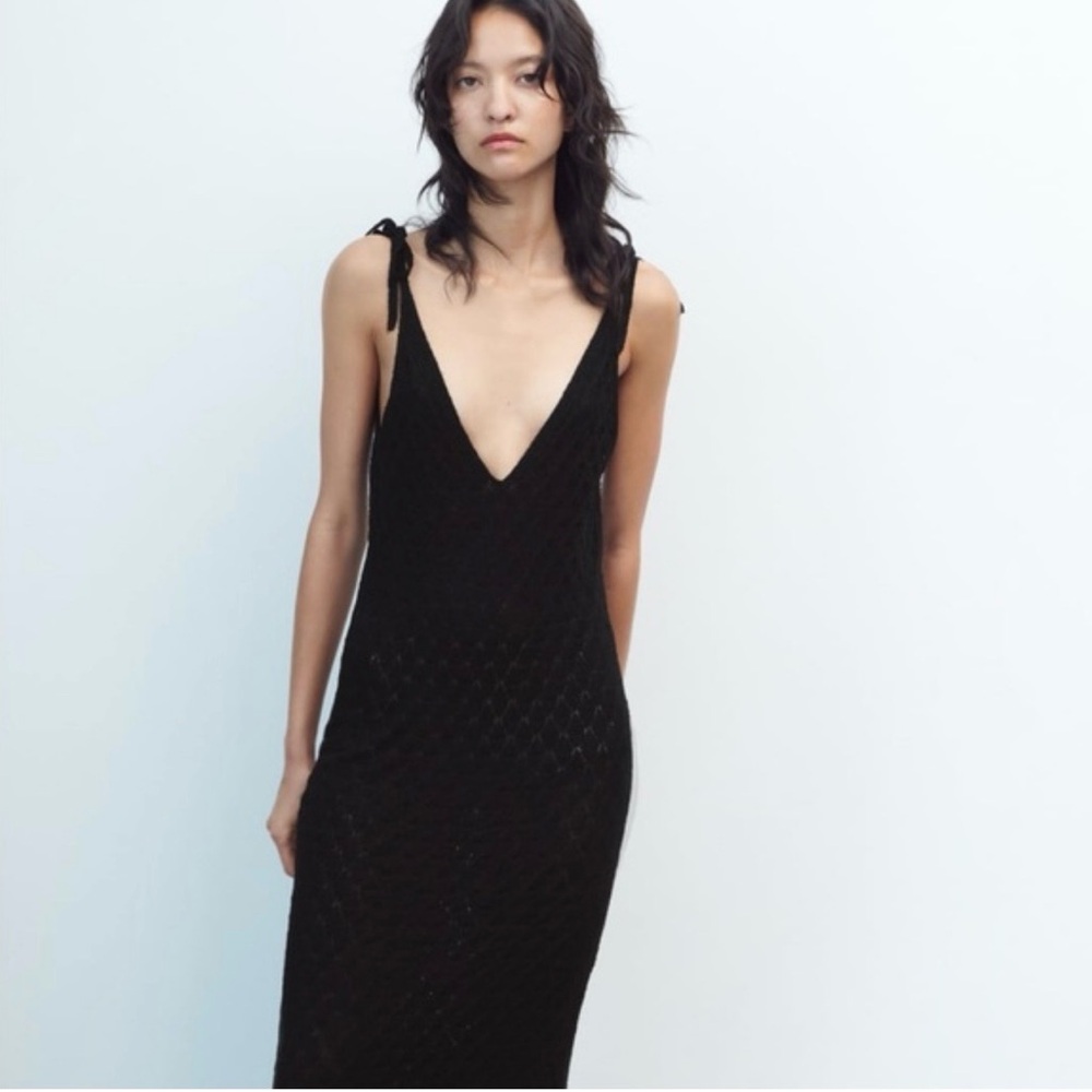 Zara Black Backless Dress